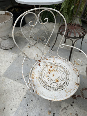 Antique Italian Iron Chair