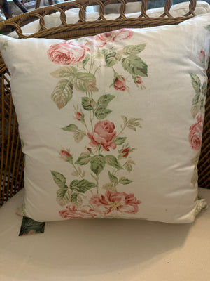 Jane Churchill Pink Roses Pillow