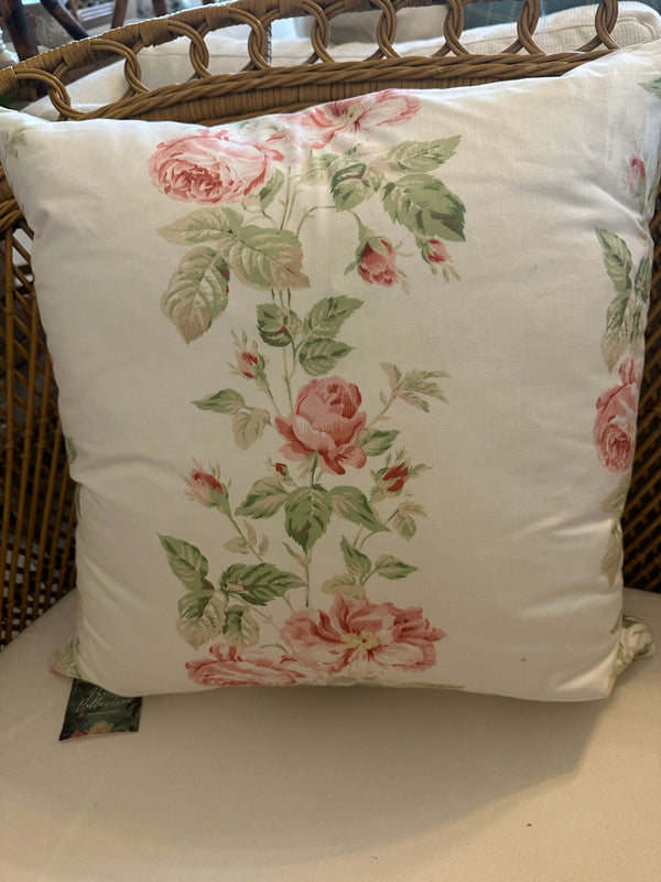 Jane Churchill Pink Roses Pillow