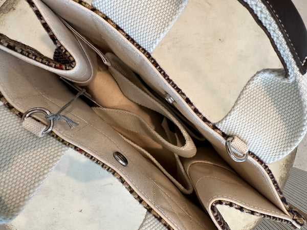 Flannel Tote, Small Brown