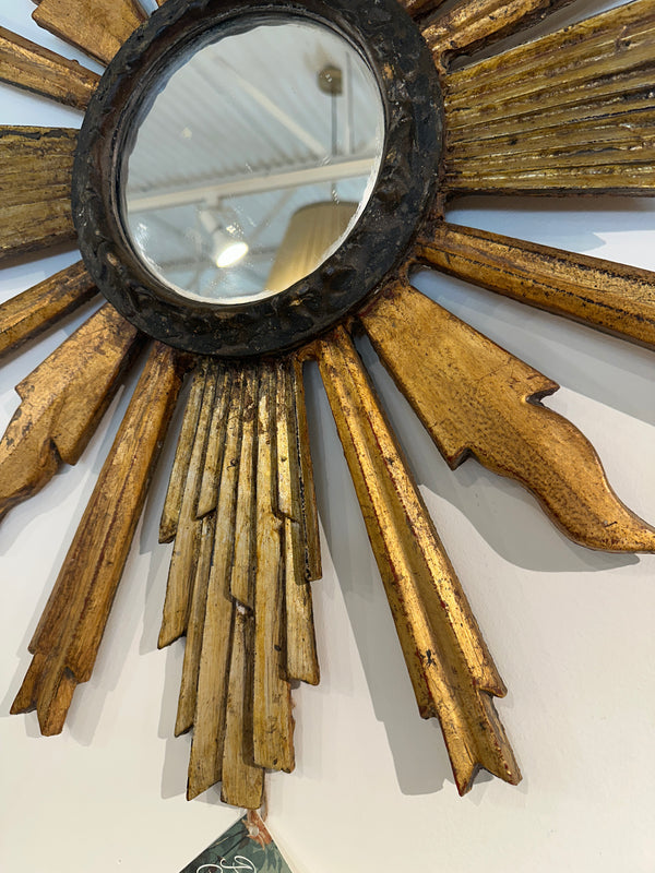 Antique Gold Sunburst Mirror