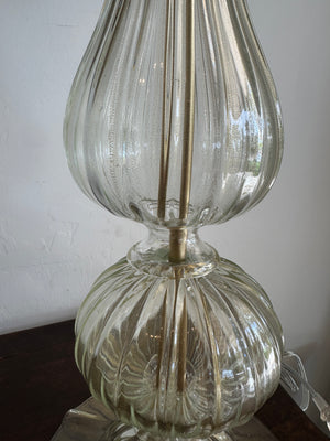 Orlina Gold Speck Murano Lamp