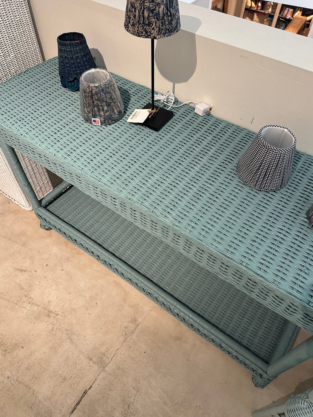 Blue Sofa Table