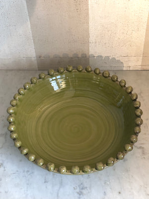 Hobnail Terra-Cotta Bowl