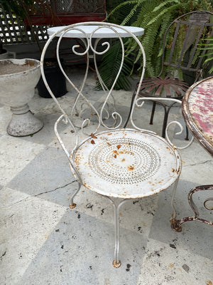 Antique Italian Iron Chair