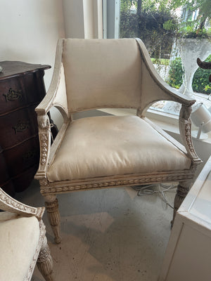 Antique Swedish Picea Abies Armchair