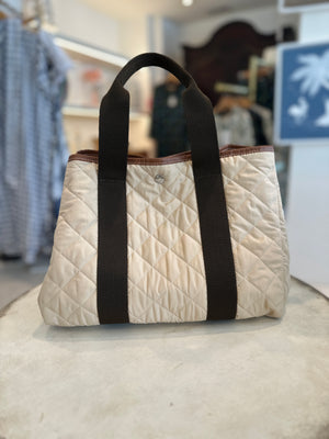 Quilted Traversee, Medium Beige