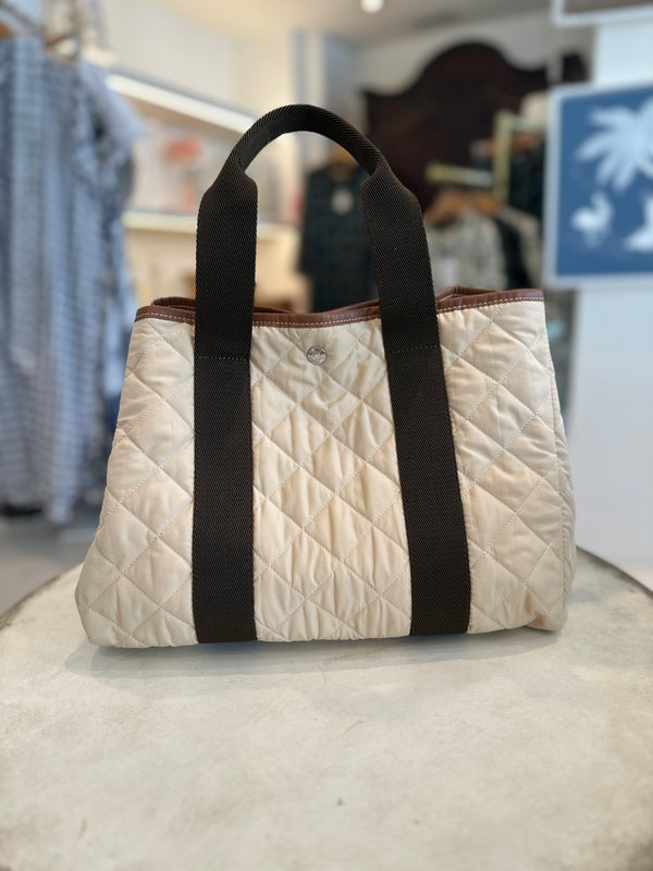 Quilted Traversee, Medium Beige