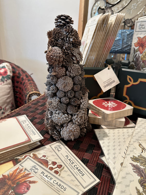 Frosted Mixed Pine Cone Tree