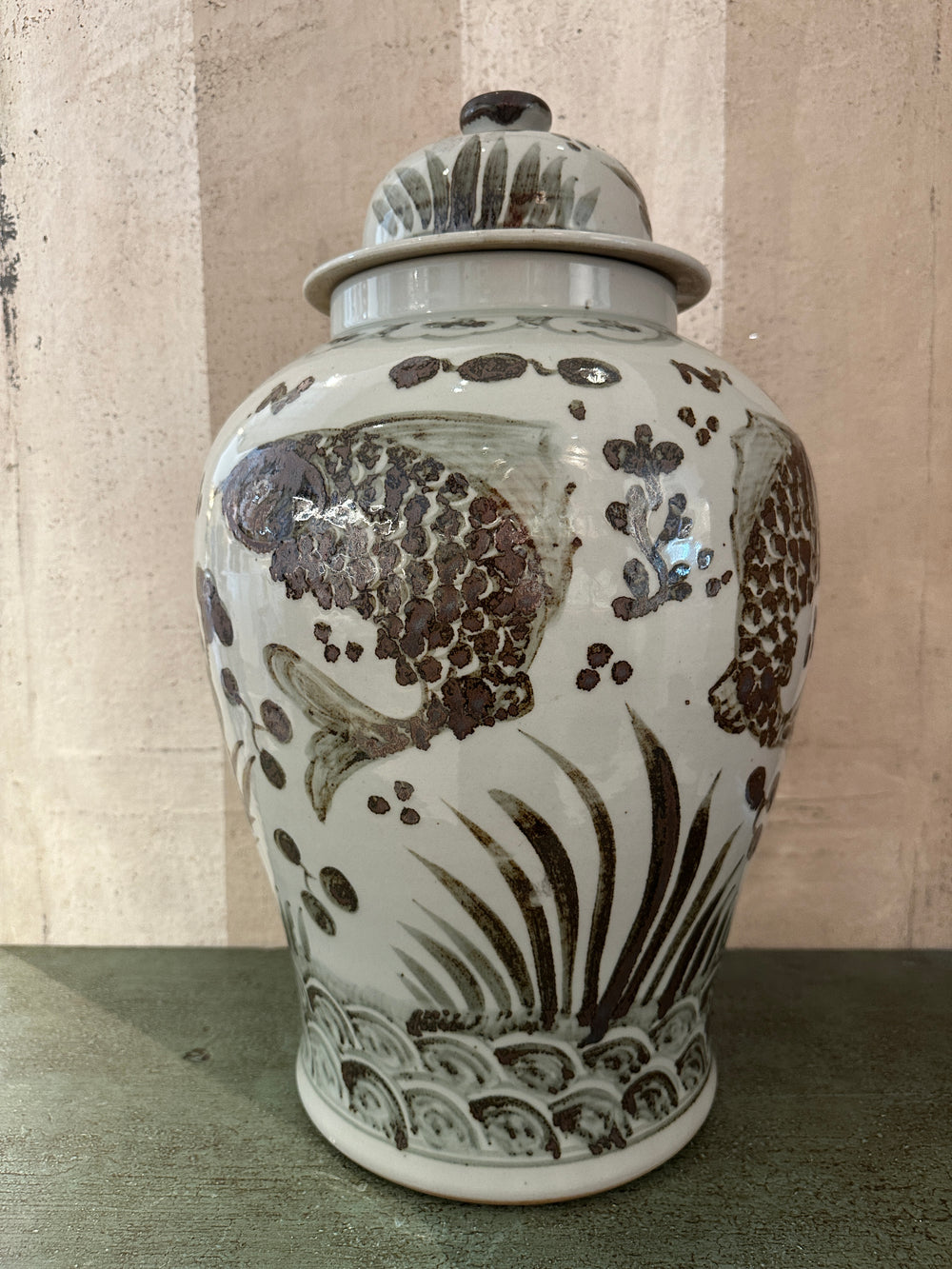 Sienna Koi Ginger Jar