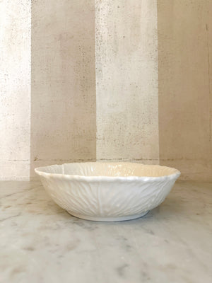 White Radicchio Serving Bowl