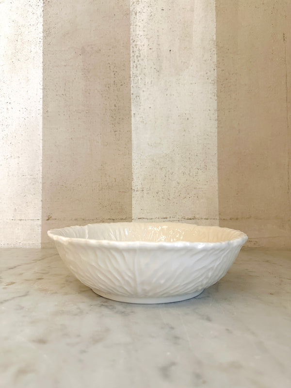 White Radicchio Serving Bowl