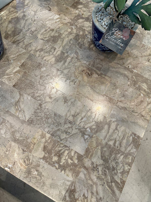 50s French Coffee Table with Iron Base