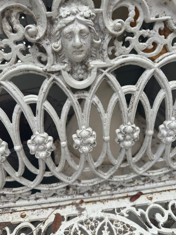 Antique French Iron Bench