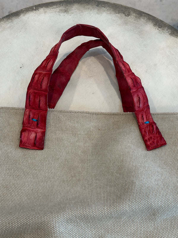 Croc Handle Tote Large