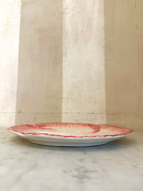 Pink/Cream Radicchio Dinner Plate