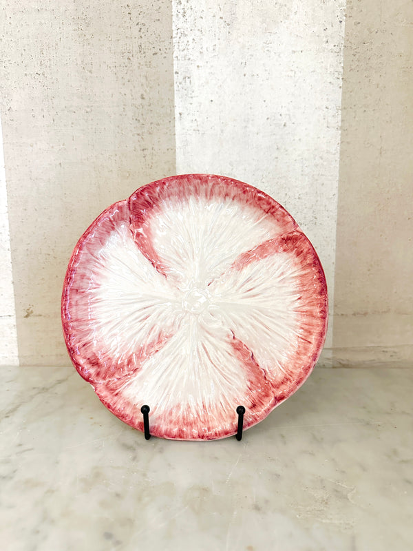 Pink/Cream Radicchio Salad Plate