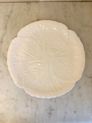 White Radicchio Dinner Plate
