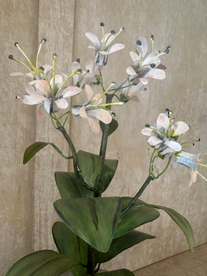 Metal Honeysuckle Flower Sculpture