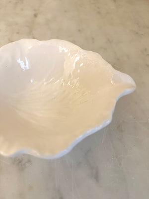 White Radicchio Mini Leaf Bowl