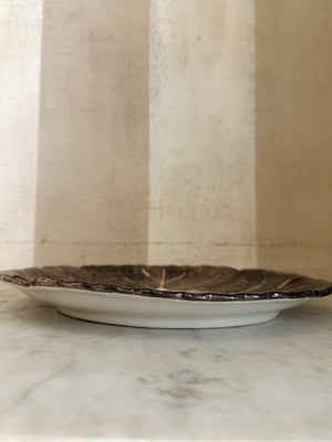 Brown Radicchio Dinner Plate