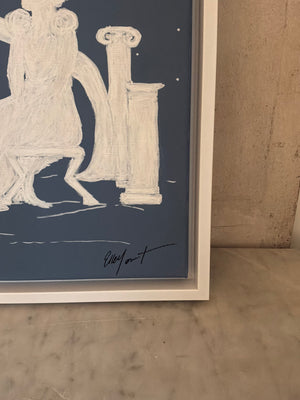Greek Woman by the Sea Artwork