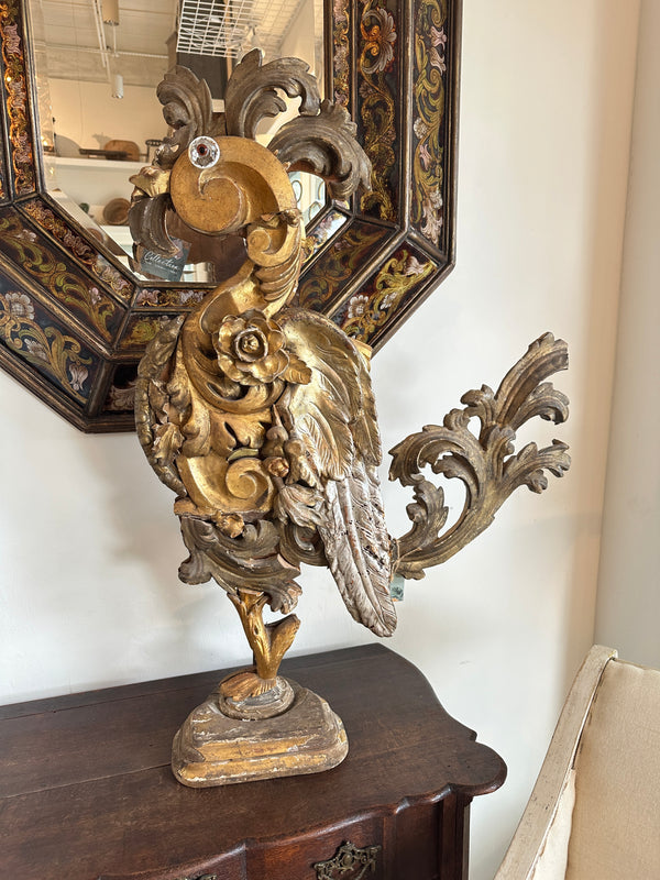 Italian Fragment Rooster Sculpture