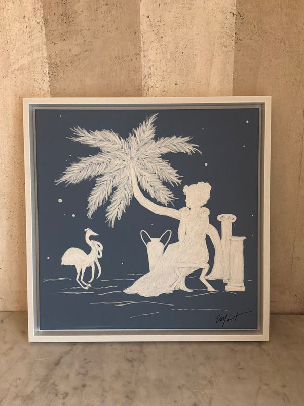 Greek Woman by the Sea Artwork