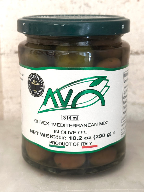 Mediterranean Olive Mix in Olive Oil