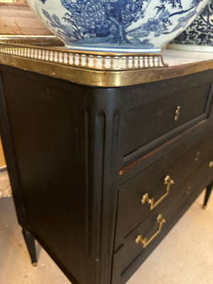 Antique Louis XVI Marble Top Commode