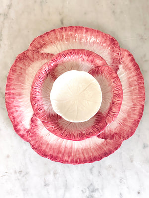 Pink/Cream Radicchio Dinner Plate