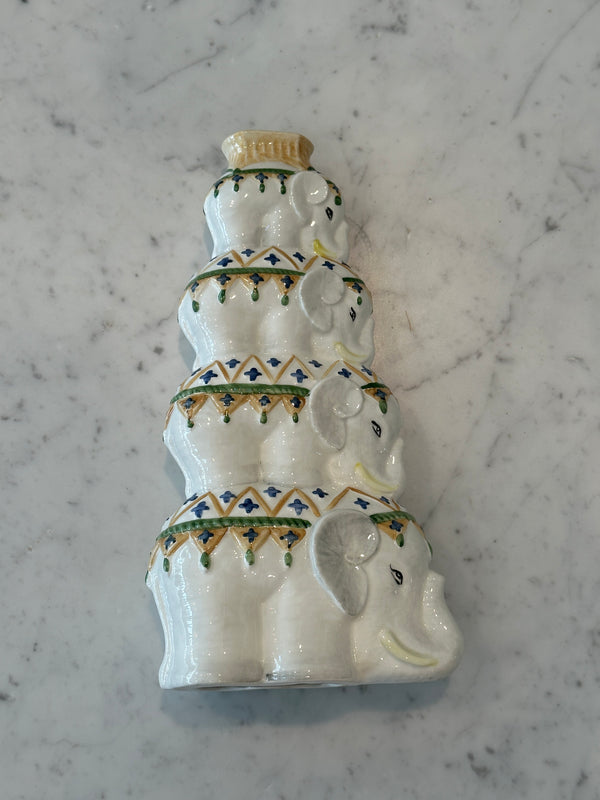 Elephant Tower Candlestick Holder
