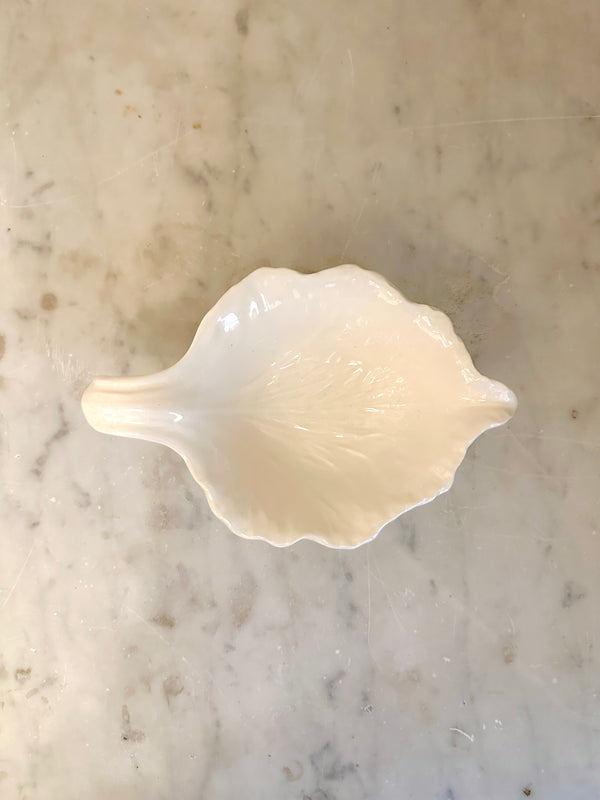White Radicchio Mini Leaf Bowl
