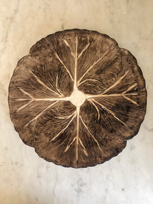 Brown Radicchio Dinner Plate