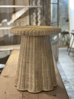 Amélie Wicker Side Table - Natural