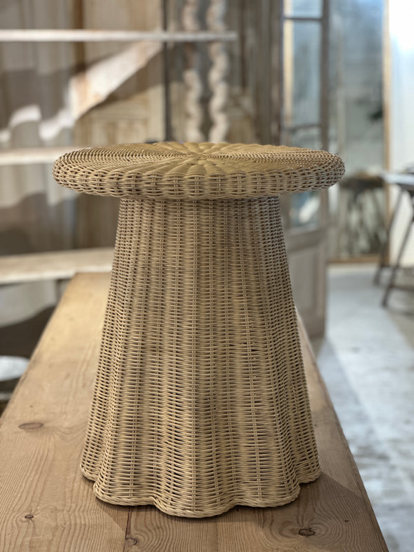 Amélie Wicker Side Table - Natural