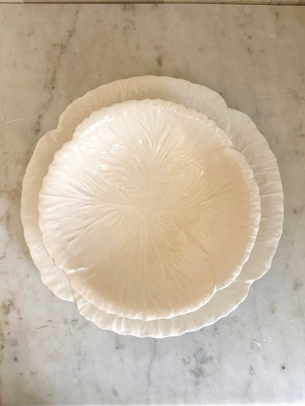 White Radicchio Serving Bowl