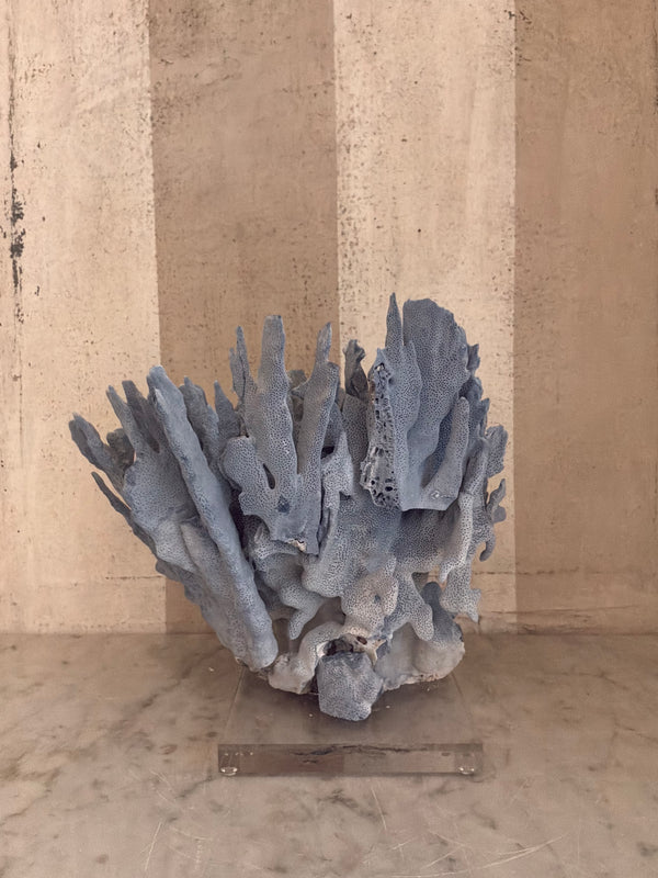 Cerulean Coral Sculpture