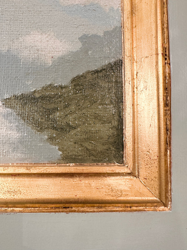 22x24 Burlap Landscape Painting