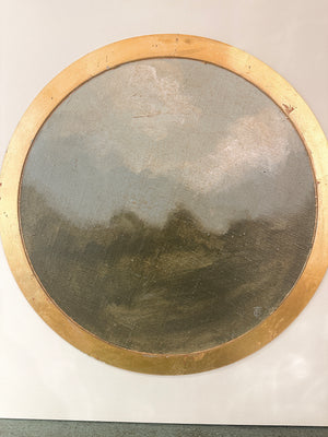 24x24 Circle Landscape Painting