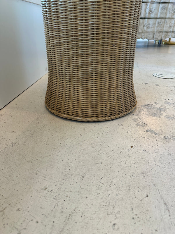 Natural Wicker Pedestal