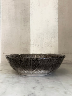 Brown Radicchio Serving Bowl