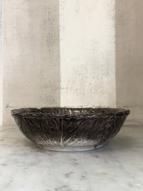 Brown Radicchio Serving Bowl