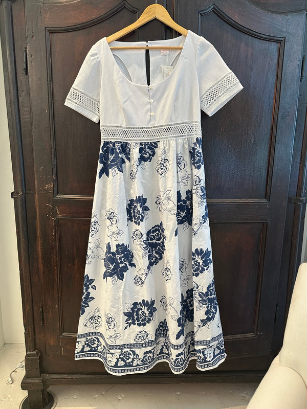 Brigitta Long Dress Edge of Roses
