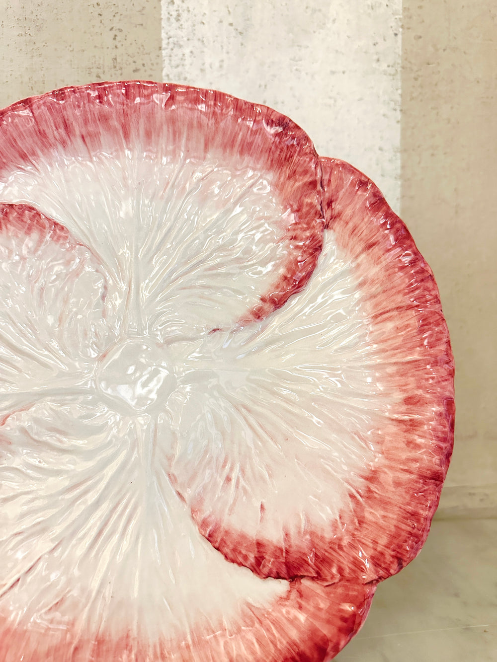 Pink/Cream Radicchio Dinner Plate