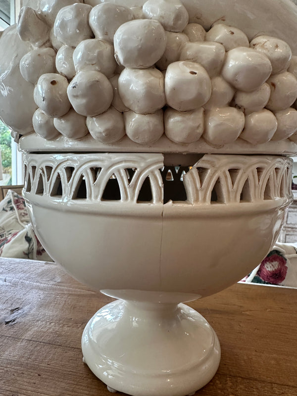 Italian 2 Piece Ceramic Fruit Bowl