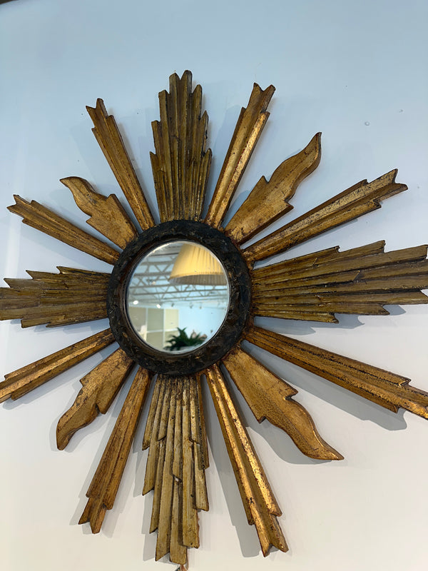 Antique Gold Sunburst Mirror