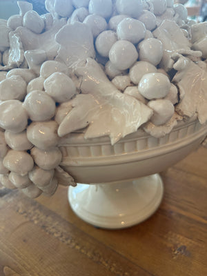 Italian 1 Piece Ceramic Fruit Basket