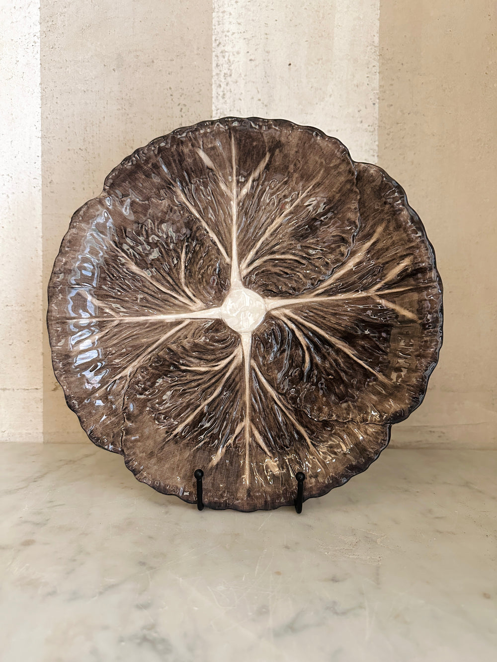 Brown Radicchio Dinner Plate