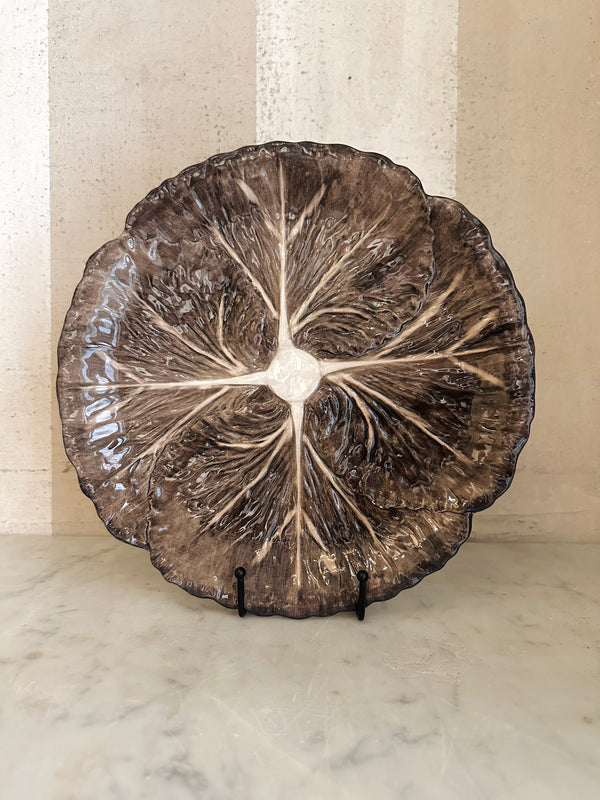 Brown Radicchio Dinner Plate